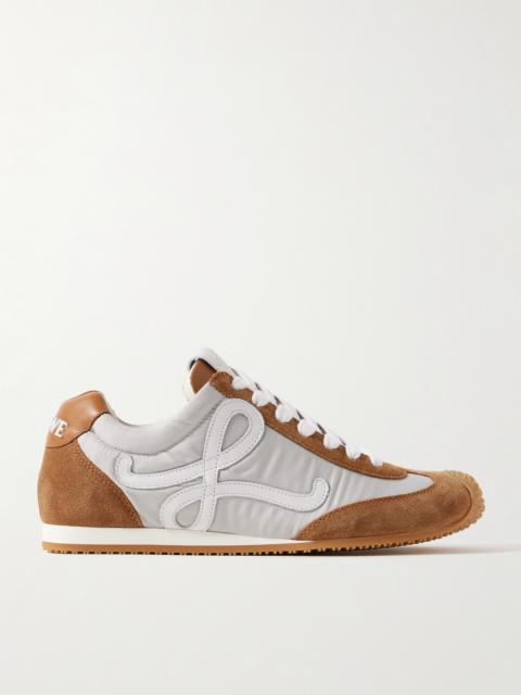 Loewe Ballet Runner 2.0 Logo-appliquéd Shell, Suede And Leather Sneakers