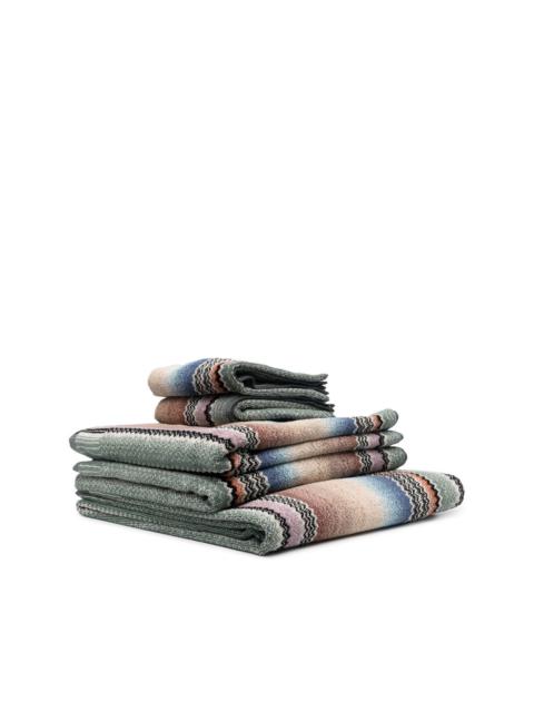 Missoni zig-zag print towel set