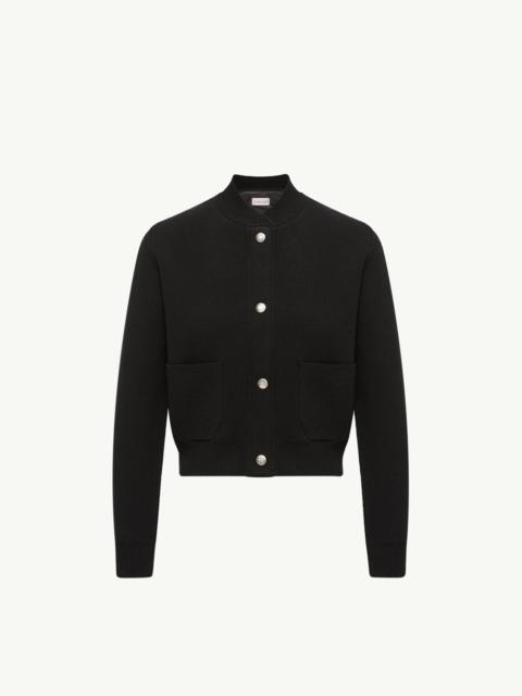 Moncler Wool & Cashmere Blend Padded Cardigan
