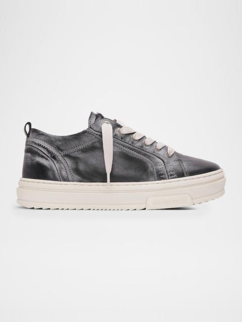 REPRESENT Men's HTN Distressed Leather Sneakers