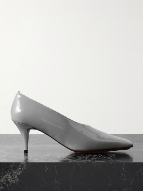 Stella McCartney Glossed pumps Light gray