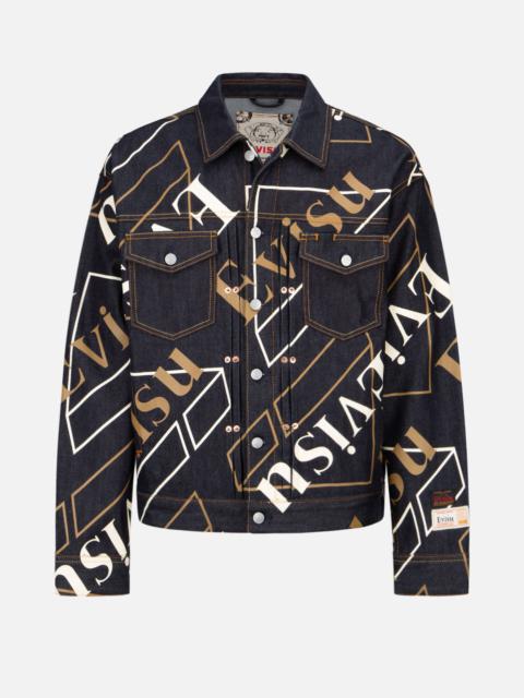 EVISU LOGO MONOGRAM DENIM JACKET