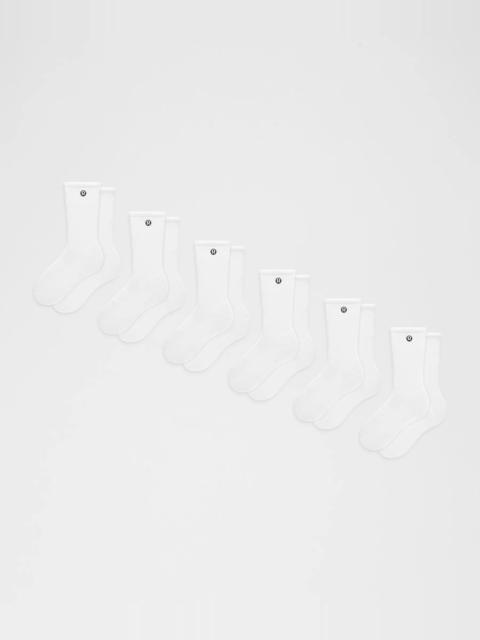 lululemon Unisex Daily Essential Crew Socks *6 Pack