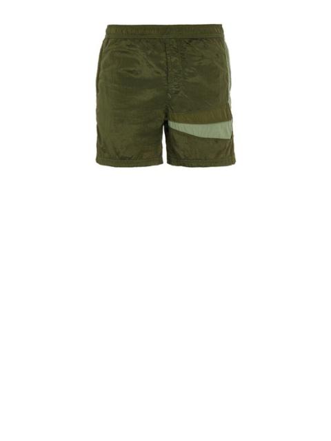 Stone Island B0142 NYLON METAL IN ECONYL® REGENERATED NYLON_ STAR INLAY_ GARMENT DYED OLIVE GREEN