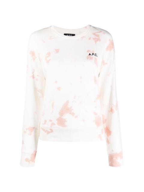 splatter-print sweatshirt