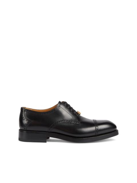 GUCCI Interlocking G leather lace-up shoes