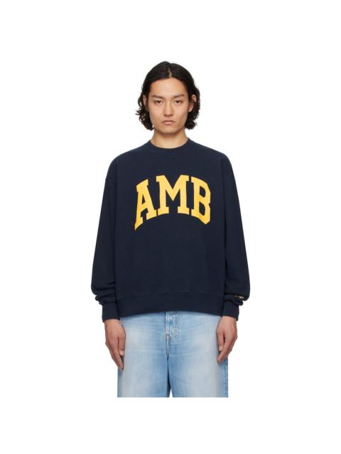 Ambush Navy 'AMB' Graphic Sweatshirt