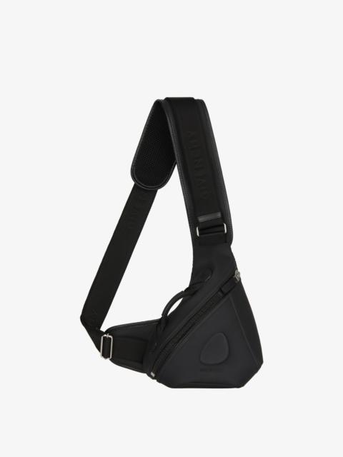 G-ZIP TRIANGLE BUMBAG IN RUBBER AND NYLON