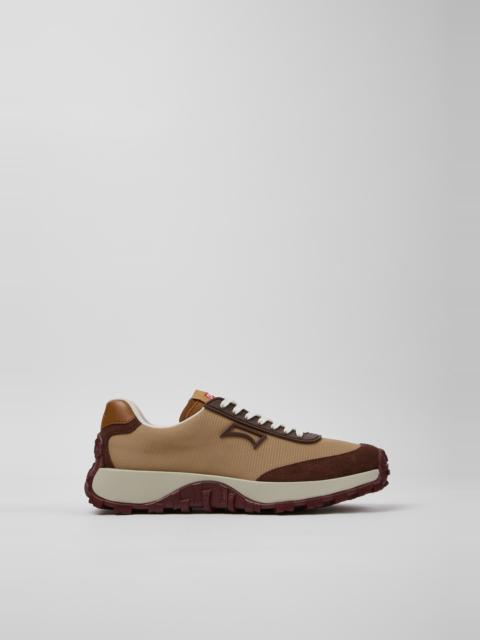 CAMPER Drift Trail Brown Textile and Nubuck Sneakers for Women.