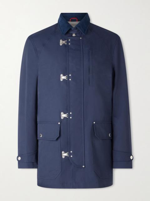 Brunello Cucinelli Corduroy-Trimmed Cotton-Blend Field Jacket