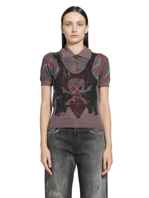 Vivienne Westwood Trompe L'oeil Knit Polo Shirt