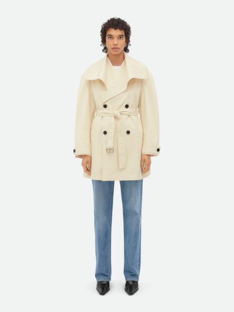 Bottega Veneta Light Cotton Twill Trench Coat