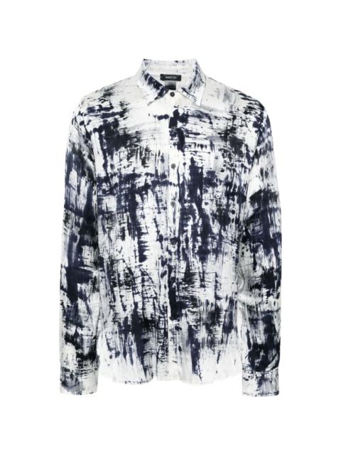 abstract-print shirt