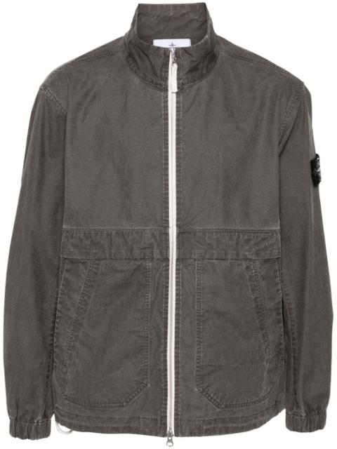 Stone Island Q0325 HOODED LIGHT JACKET GARMENT DYED MICRO YARN 