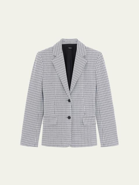 Theory Single-Breasted Two-Button Blazer