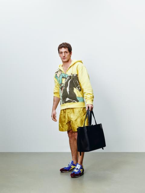 JW Anderson MENS COWBOY FRONT ZIP HOODIE IN LEMON