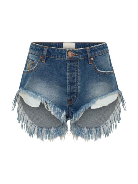 ONE TEASPOON Rollers Low Waist Denim Shorts - Pacifica Blue