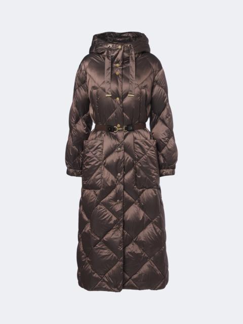 Max Mara Hooded quilted down coat