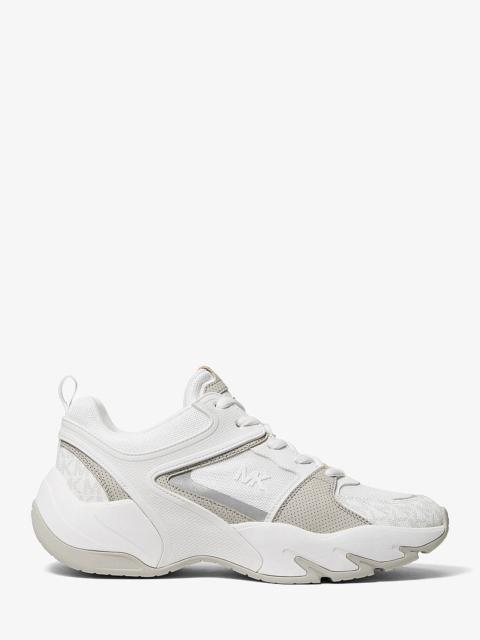 MICHAEL KORS Chase Mixed-Media Trainer