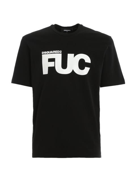 DSQUARED2 Fuc Print Graphic Cotton T-Shirt "Black" S71GD0903 S22507 900