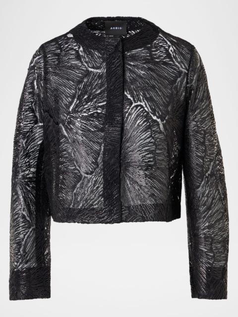 AKRIS Haron Embroidered Short Jacket