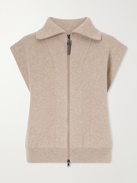 Brunello Cucinelli Cashmere-blend Zip-up Gilet