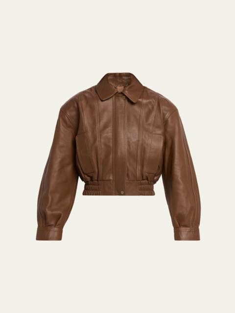 RONNY KOBO Samson Cropped Leather Jacket