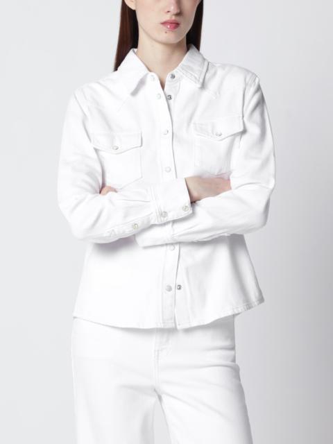 FRAME White rigid denim shirt