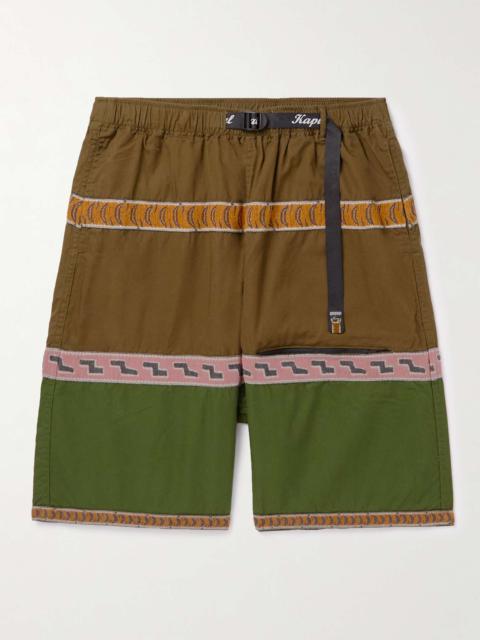 XL] Kapital Jacquard Woven Palm Tree Shorts –