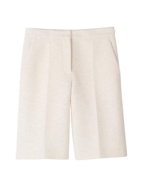 Longchamp Bermuda shorts Ecru - Bouclé