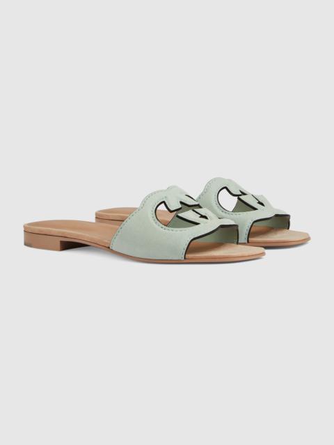 Women's Interlocking G cut-out sandal