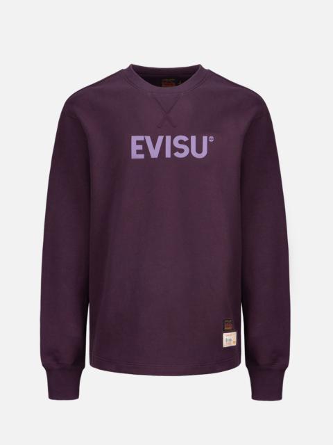 EVISU DAICOCK AND LOGO PRINT SWEATSHIRT
