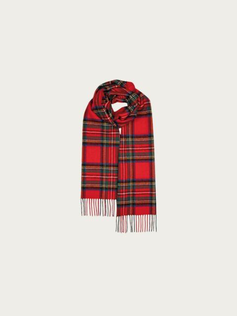 GLOVERALL Oversized Lambswool Scarf - Royal Stewart