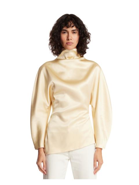 KHAITE Beige Harlow Viscose Top