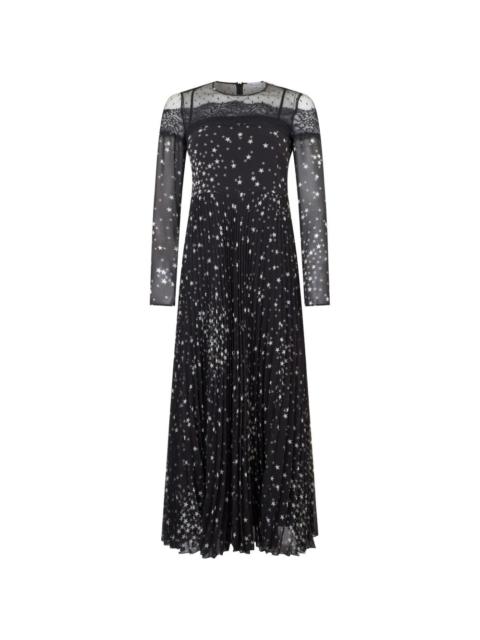 Valentino star lace maxi dress