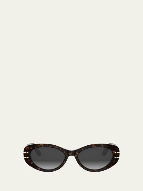 Dior DiorSignature B8U Acetate Oval Sunglasses