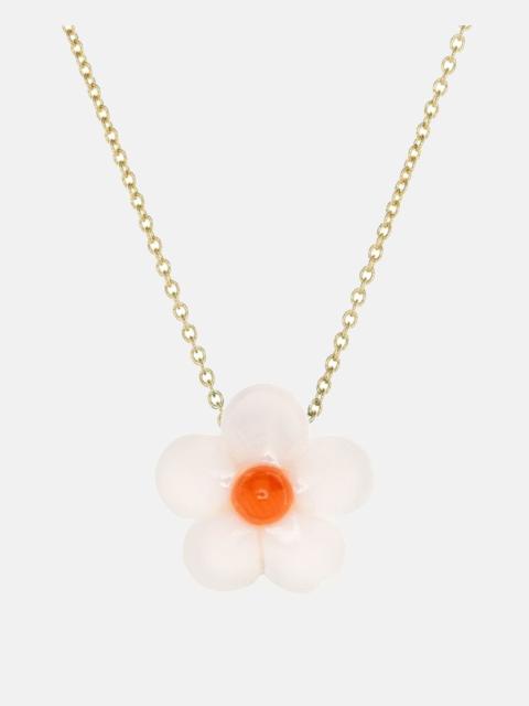 ALIITA SMALL WHITE DAISY NECKLACE