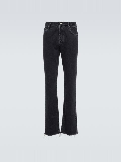 GUCCI logo-patch cotton jeans