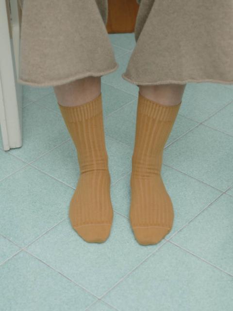 BASERANGE Rib Overankle Socks - Organic Cotton Rib