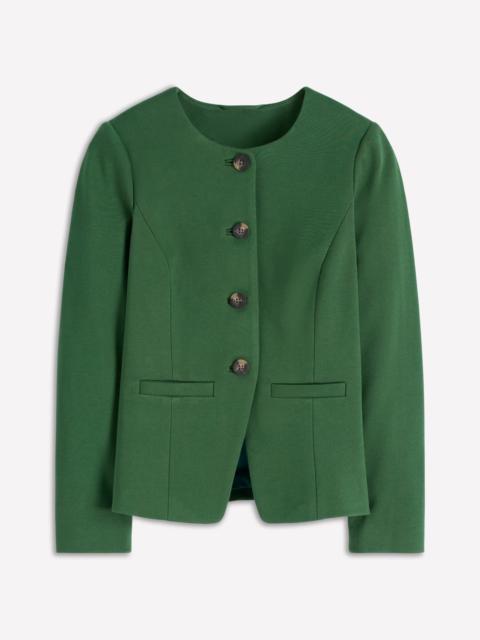 BODEN Hampstead Ponte Twill Blazer-Hunter Green