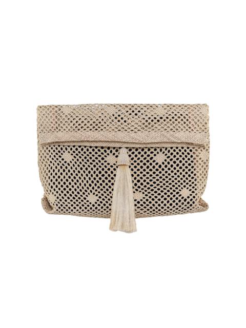 Johanna Ortiz Bay Of Bengal Iraca Oversized Clutch neutral