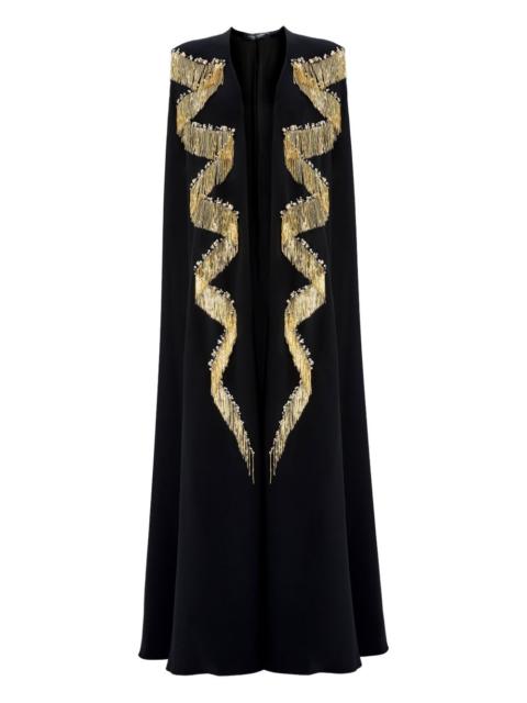JENNY PACKHAM fringe-embellished cape top