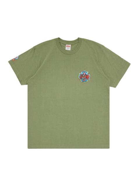Supreme Supreme FDNY Engine 9 Tee 'Light Olive'