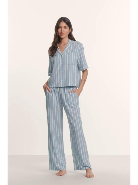 eberjey Nautico Relaxed Short Sleeve & Pant PJ Set