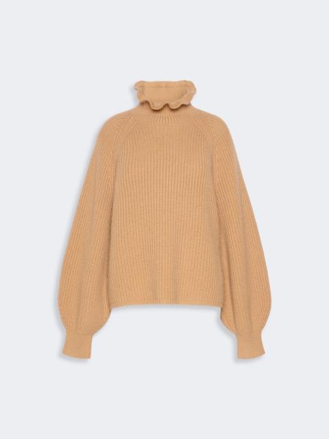 Max Mara PONTILE Relaxed-cut wool and cashmere sweater - CAMEL