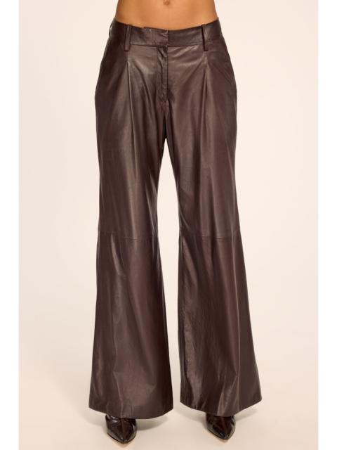 RAMY BROOK Eliza Leather Pleated Pant