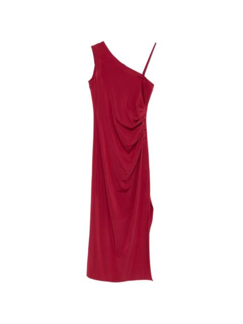 Max Mara asymmetric draped midi dress