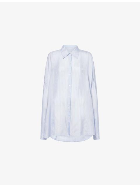 Dries Van Noten Striped Long-Sleeves Woven Shirt