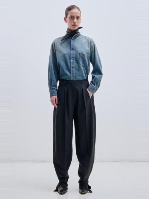 DARKPARK Meg Cotton-Tencel Denim Shirt blue
