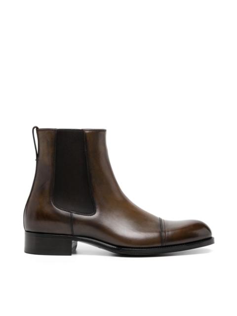 TOM FORD LEATHER CHELSEA BOOTS